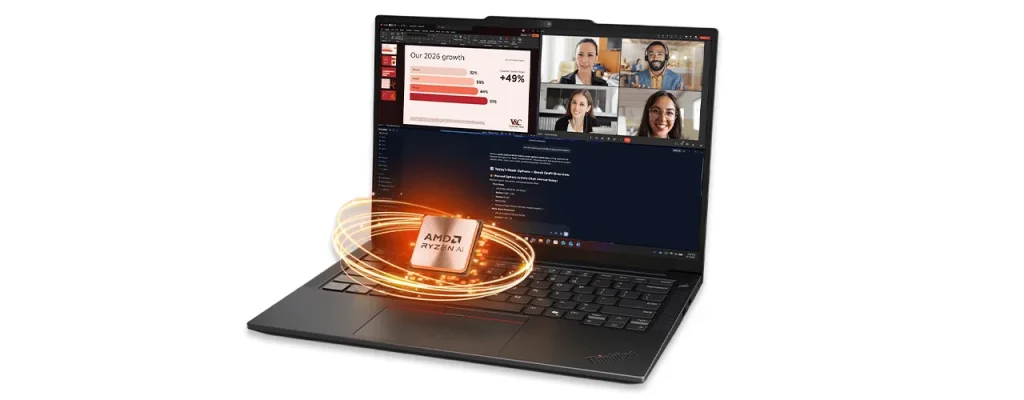 キーボード上にAMD Ryzenチップを重ねたAMD版の本体