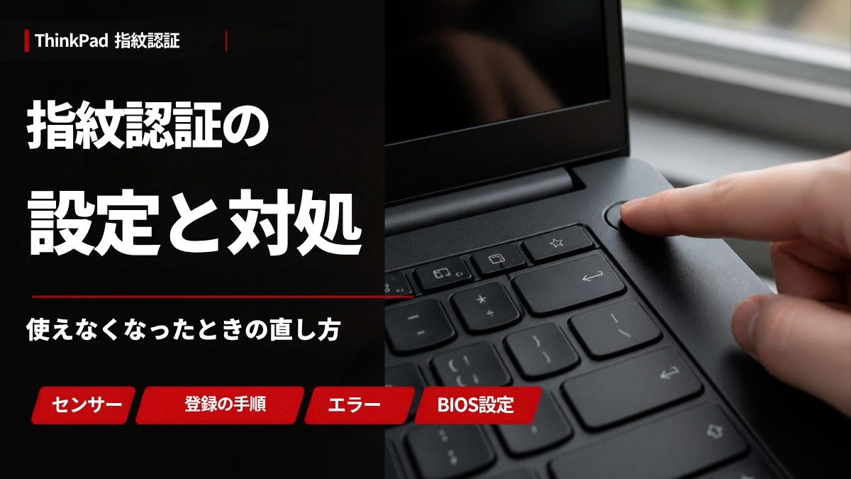 ThinkPadの指紋認証の設定と対処法